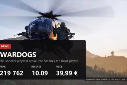 The WARDOGS playtest pulled 219 thousand players into Steam's top ten