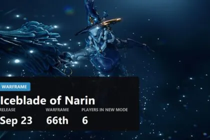 Warframe Iceblade of Narin Arrives 23 September: Narin, Banshee Rework and a Six-Player Mode