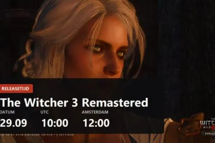 Hoe laat verschijnt The Witcher 3 Remastered: 29 september om 12:00 in Nederland