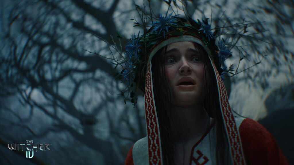The Witcher IV girl in a flower wreath