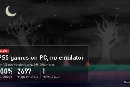AnyPS5 translates 100 percent of PS5 GPU shaders, 2,697 of 3,190 functions, one playable game