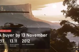 A view of Karnaca in Dishonored 2 with a plate: 217 jobs at Arkane Lyon, a buyer needed by 13 November