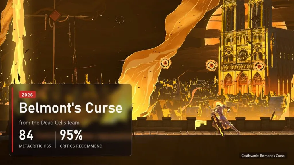 Rose Belmont in burning Paris in Castlevania: Belmont's Curse