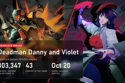 Deadman Danny and Violet, the new Deadlock heroes, with the 303,347 player record