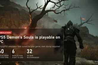 PS5 Demon's Souls on PC in a KytyPS5 emulator fork, 60 fps at 1440p
