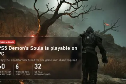 PS5 Demon's Souls on PC in a KytyPS5 emulator fork, 60 fps at 1440p