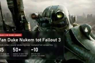 DLSS 5 in Duke Nukem uit 1991 en Fallout 3: 50 games getest, 10 fps op een laptop-RTX 5090