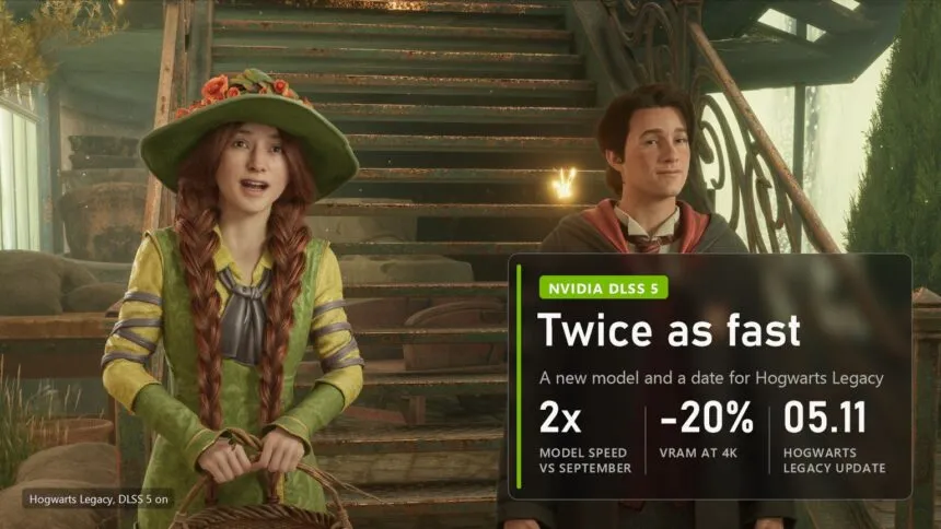 Hogwarts Legacy with DLSS 5: cover for the twice as fast model news