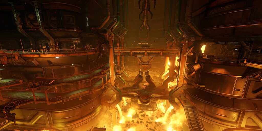 Огненный зал в DOOM 2016 года
