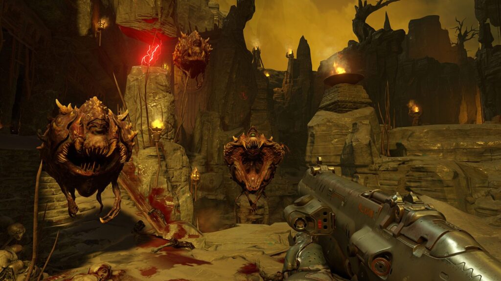 Демоны в аду в DOOM 2016 года
