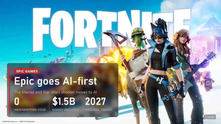 Fortnite: Epic Games moves its Disney shooter to AI-first development