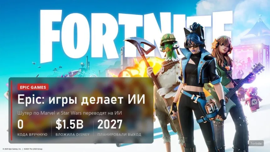 Fortnite: Epic Games переводит разработку шутера Disney на ИИ