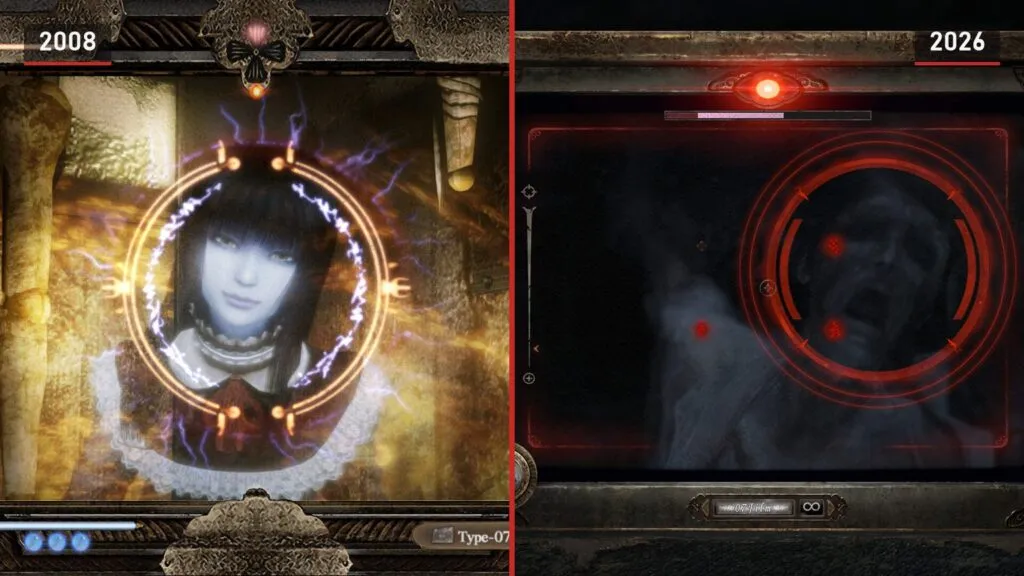 The Camera Obscura viewfinder in Mask of the Lunar Eclipse from 2008 and in the Crimson Butterfly remake from 2026