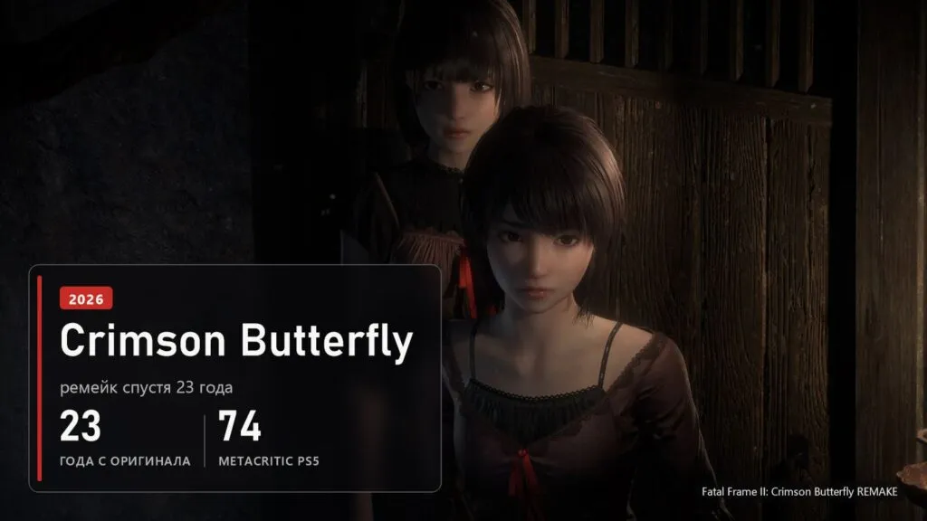 Близнецы Мио и Маю в ремейке Fatal Frame II: Crimson Butterfly