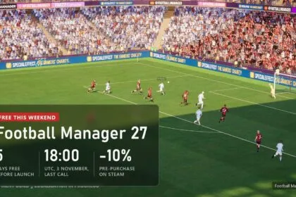 Football Manager 27 free this weekend: 5 days free before launch, ends 18:00 UTC on 3 November, 10% off pre-purchase on Steam