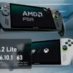 ROG Xbox Ally handhelds with a plate about FSR 4.1.2 Lite: under half the INT8 model, driver 26.10.1
