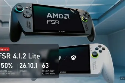 ROG Xbox Ally-handhelds met de melding over FSR 4.1.2 Lite: minder dan de helft van het INT8-model, driver 26.10.1