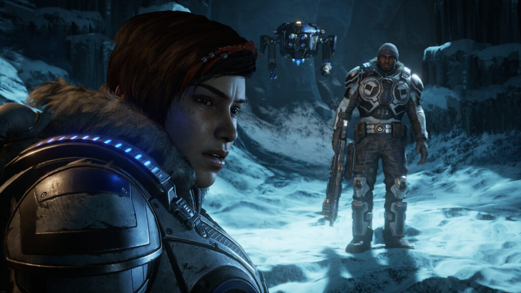 Gears 5, Kait Diaz in the snow