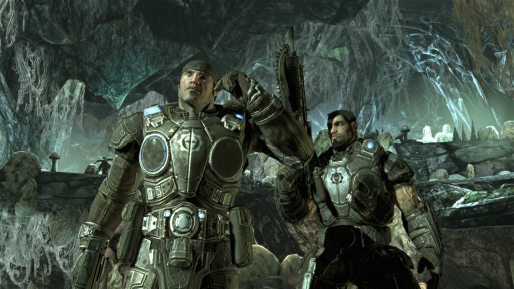 COG soldiers in combat in Gears of War 2
