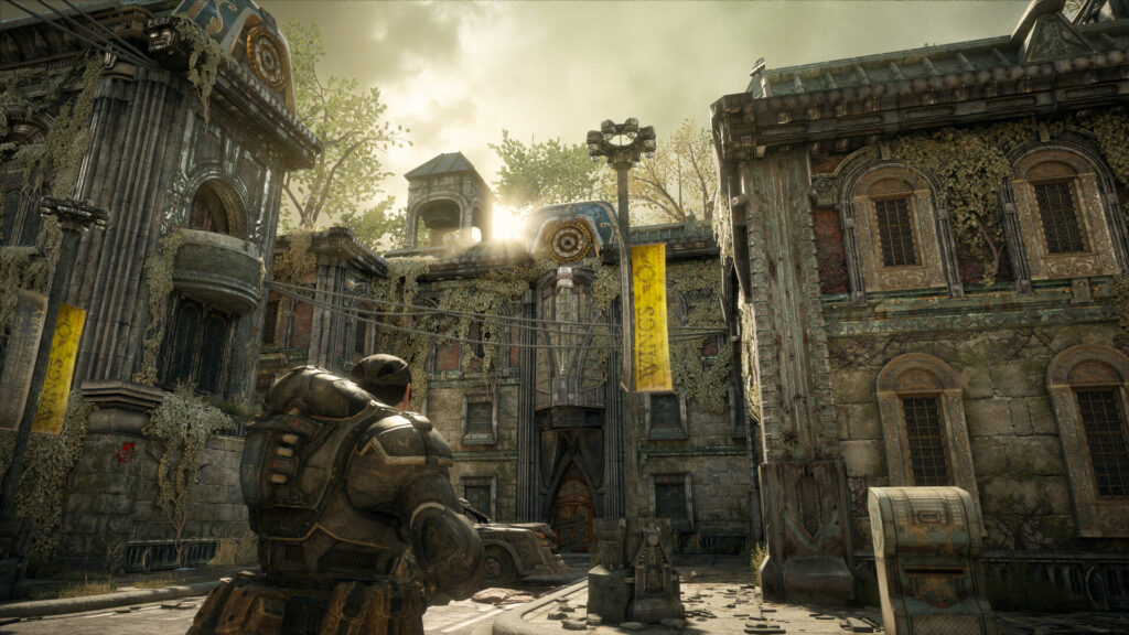 Gears of War: Reloaded, Marcus on a city street