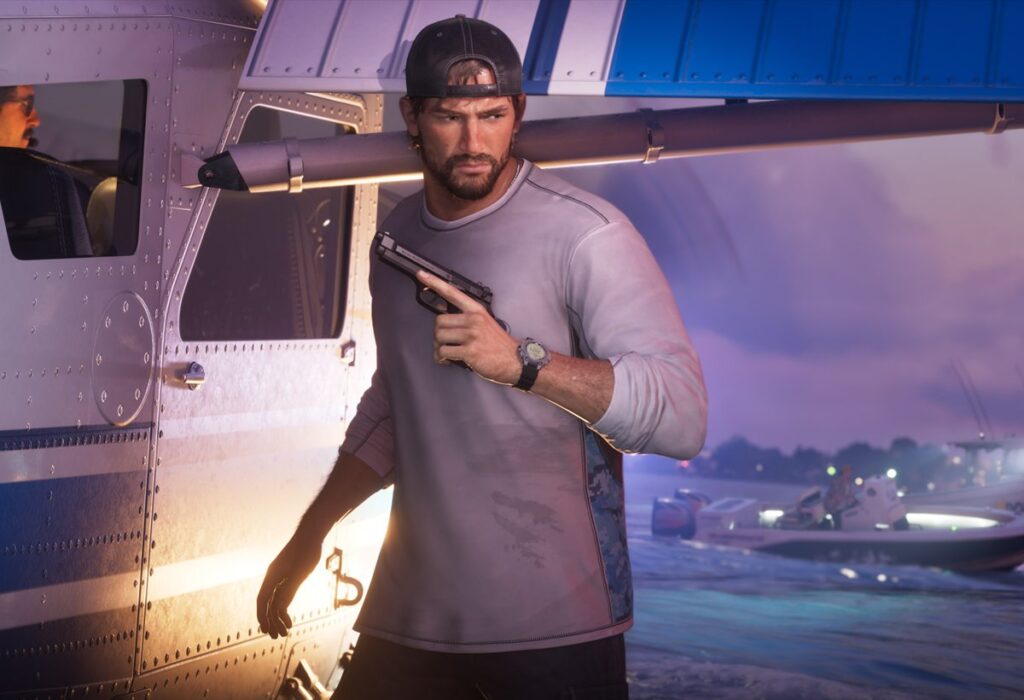 Джейсон Дюваль с пистолетом в Grand Theft Auto VI