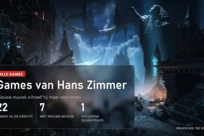 Alle games van Hans Zimmer: 22 credits, maar nieuwe muziek voor maar zeven