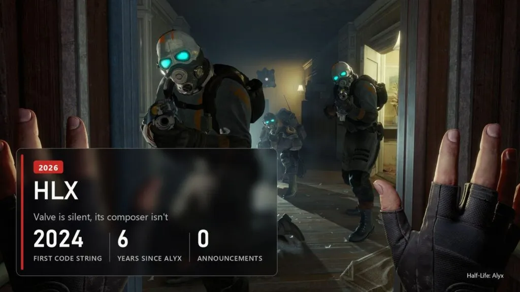 Combine soldiers in a doorway in Half-Life: Alyx