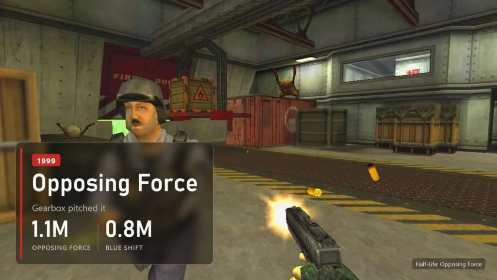 A soldier firing in Half-Life: Opposing Force