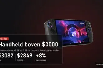 Lenovo Legion Go 2 met 32 GB en 2 TB kost nu 3082 dollar in plaats van 2849