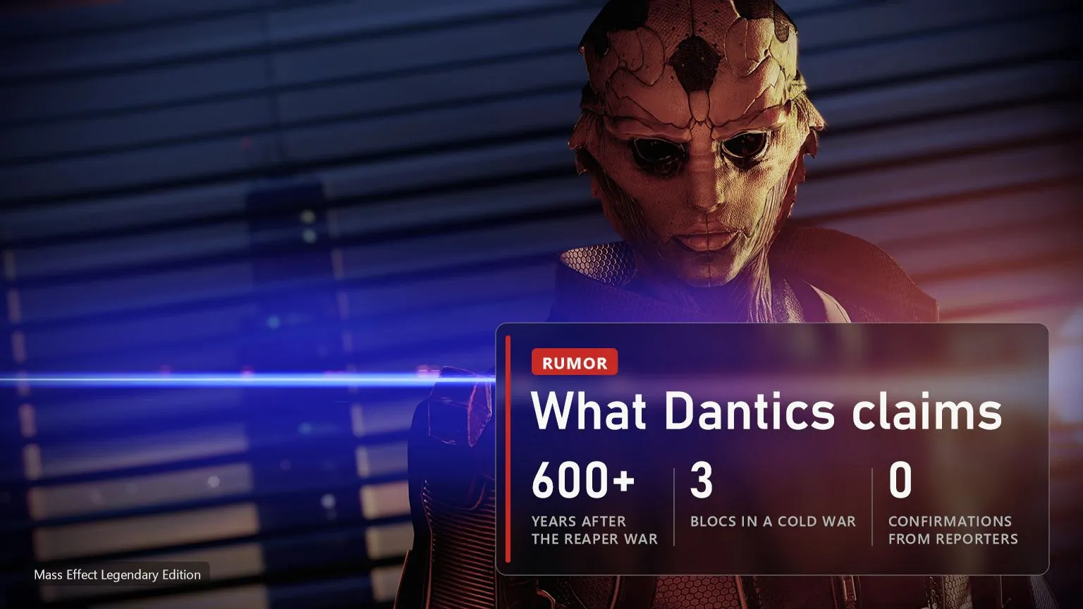Mass Effect Universe story and design rumors from Dantics