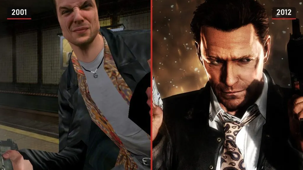 Max Payne in the 2001 original and in Max Payne 3 from 2012