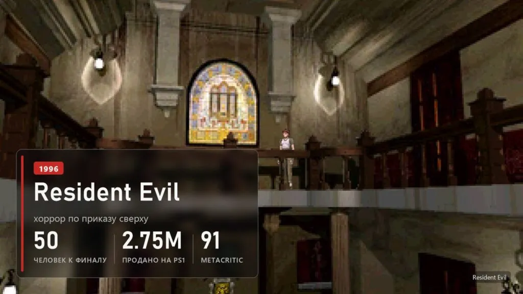Холл особняка Спенсера в оригинальной Resident Evil