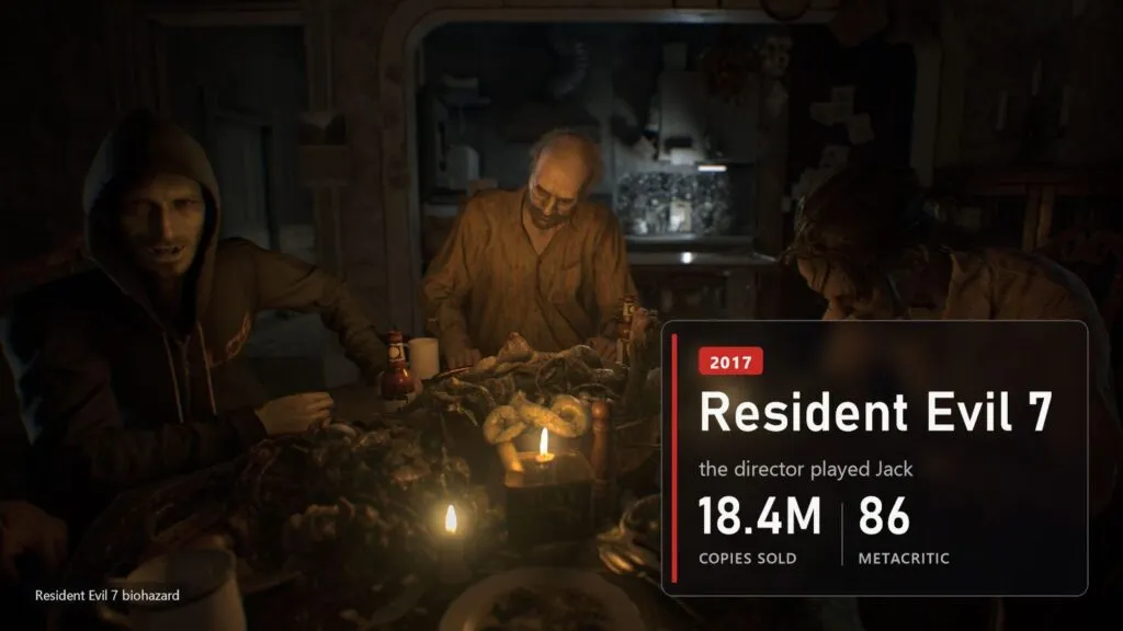 The Baker family dinner in Resident Evil 7