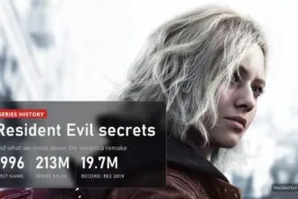 Grace in Resident Evil Requiem with the Resident Evil secrets plaque