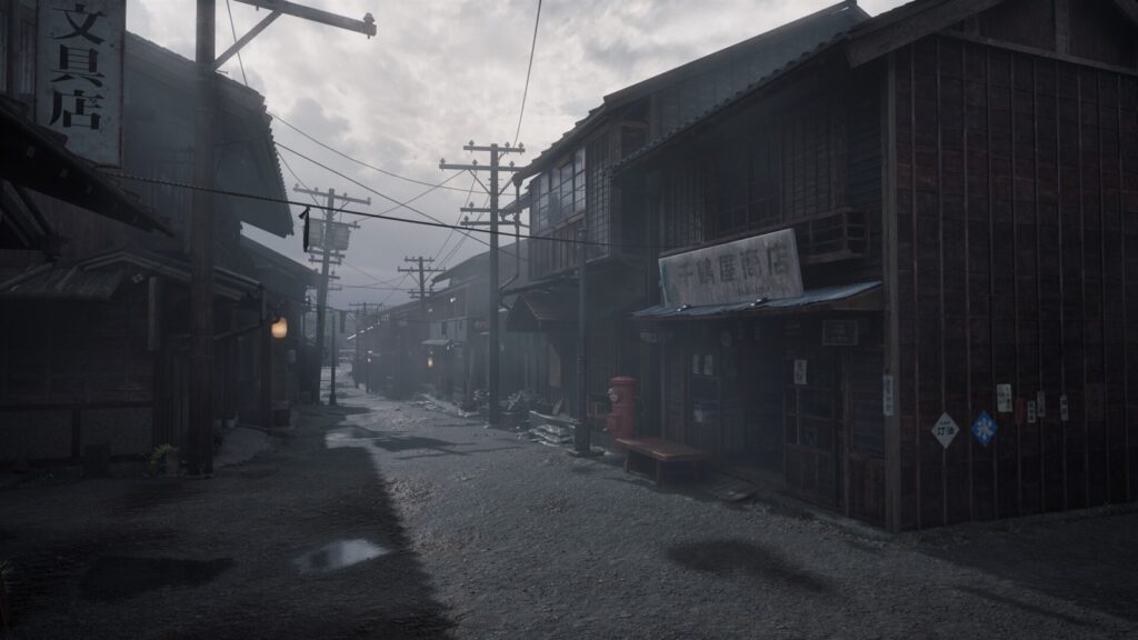 Улица японского городка Эбисугаока в Silent Hill f