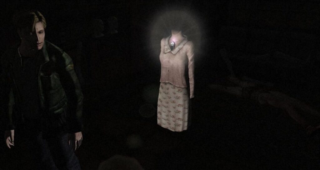 Джеймс Сандерленд в тёмной комнате в Silent Hill 2