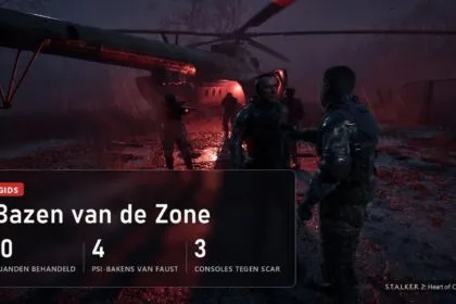 Scar, Faust en Korshunov verslaan in Stalker 2: elk schild heeft één uitknop