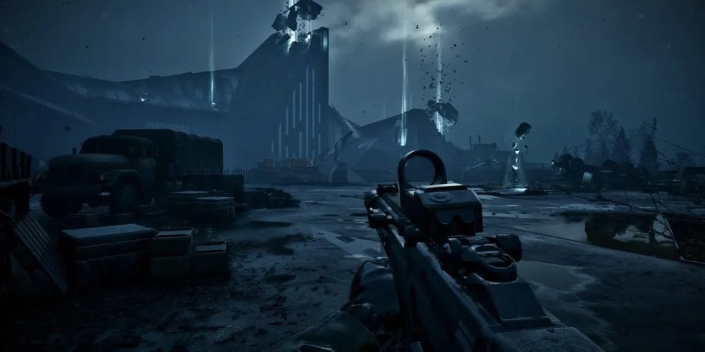The Zone at night in S.T.A.L.K.E.R. 2