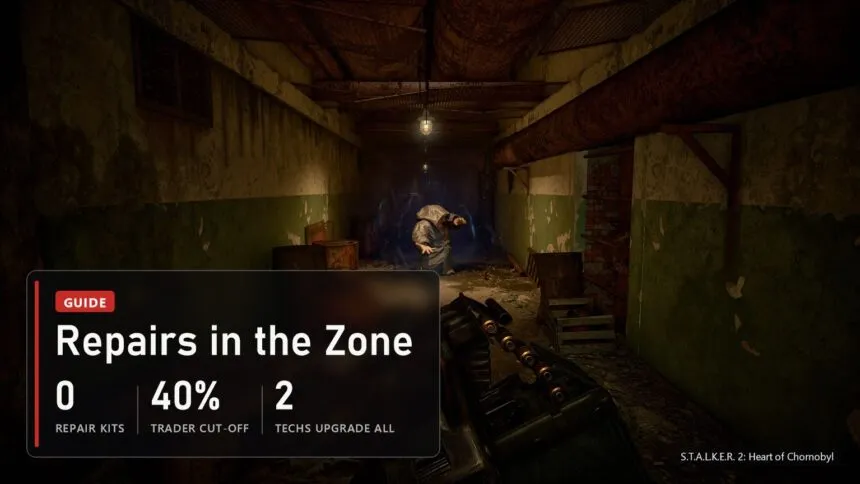 Stalker 2 weapon repair: no repair kits, and only one trader buys broken guns