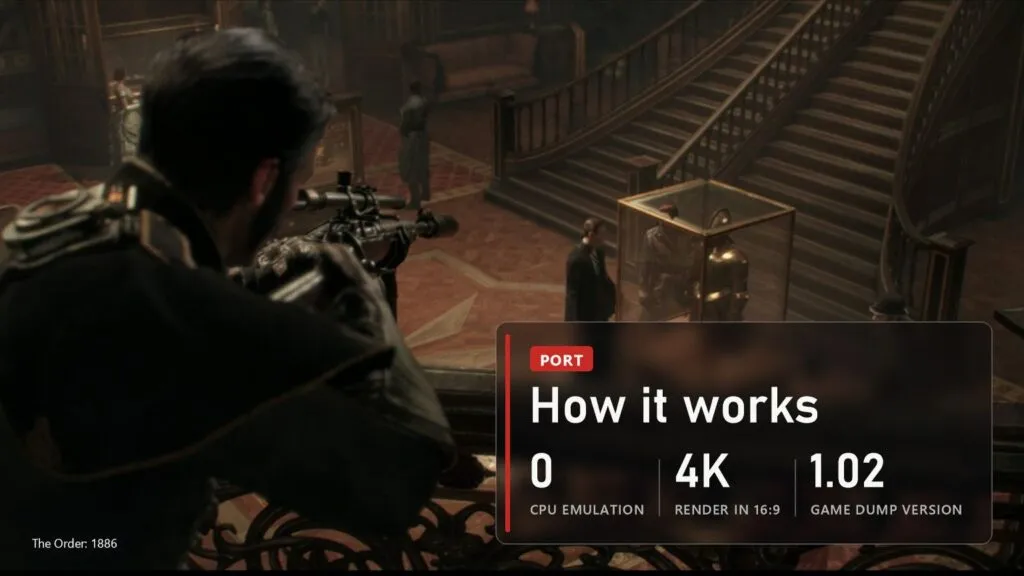 The Order: 1886 port without CPU emulation, up to 4K in 16:9, version 1.02 dump