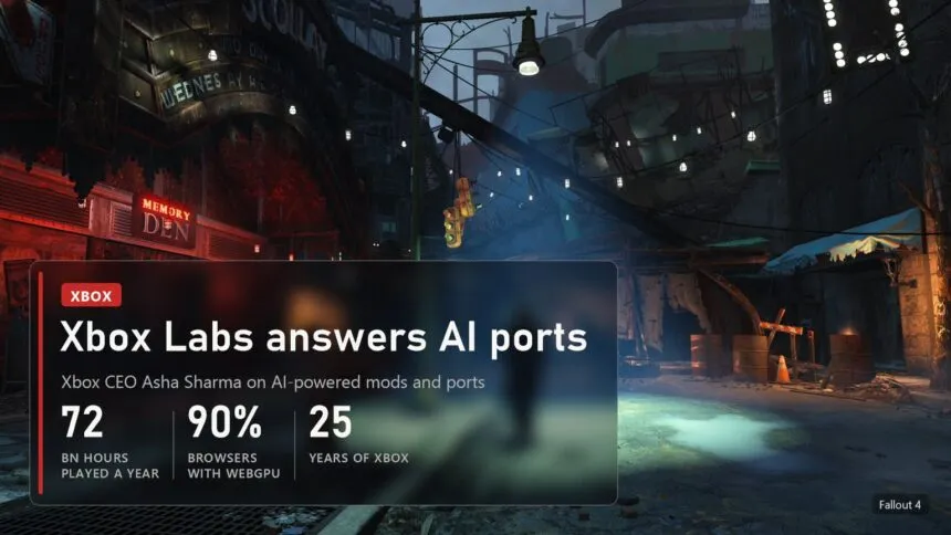 Xbox Labs: Xbox CEO on AI-powered mods and ports, 72 billion hours played a year