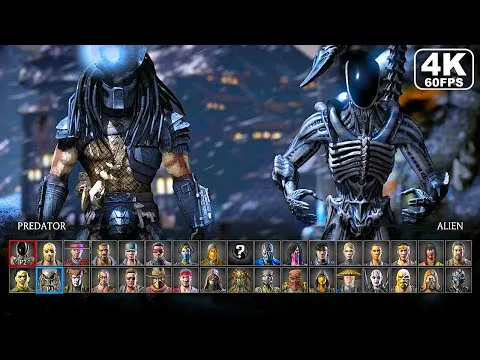 Mortal Kombat X Alien Vs Predator Gameplay